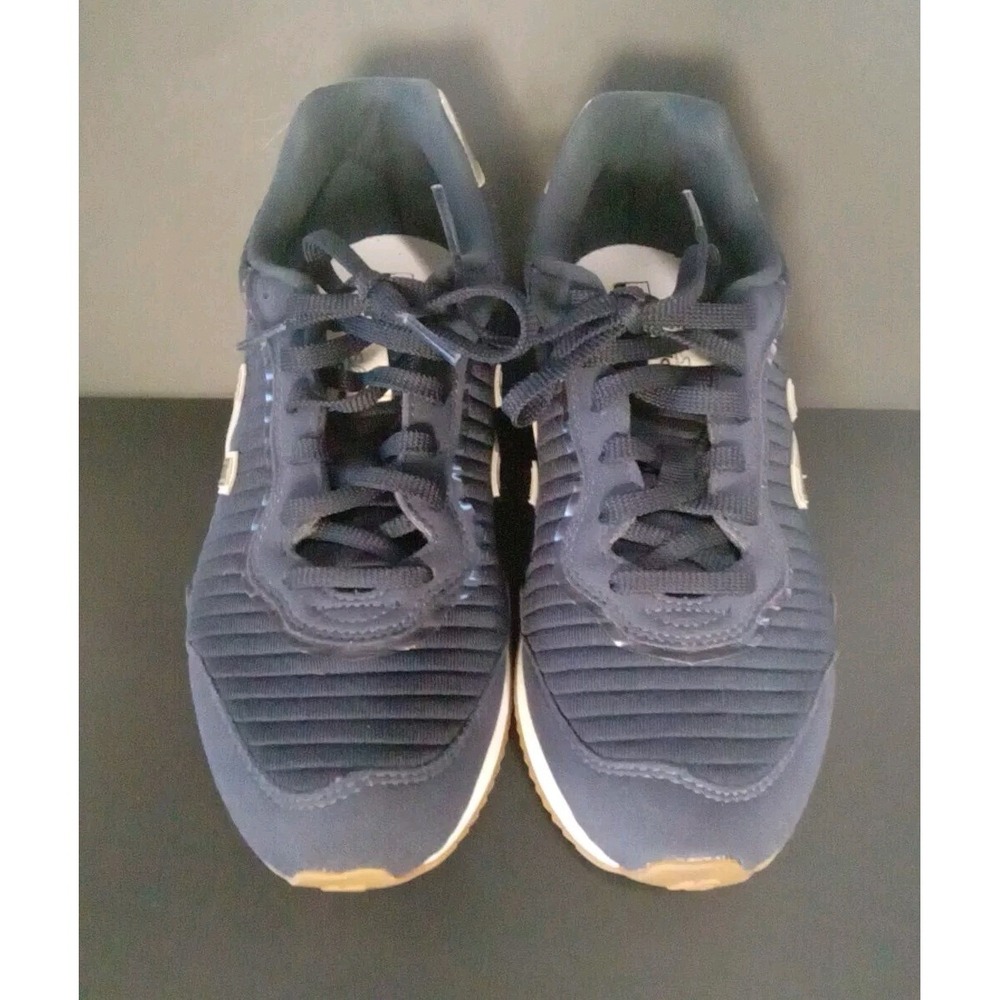 New Balance Sola Sleek Size 9 Navy Blue And Silver Lace Up Tennis Shoes